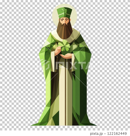 Minimalist St Patrick s Day Character with Clean Lines and Geometric Design Minimalist St Patrick s Day Character with Clean Lines and Geometric Design 122162449