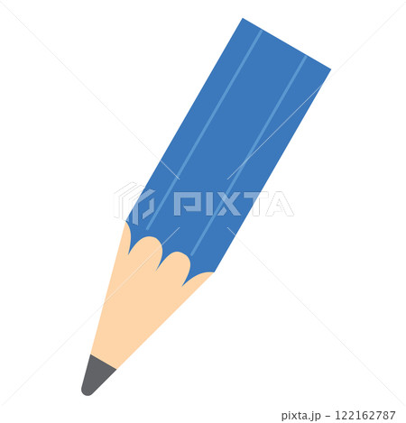 青い鉛筆のイラスト 青い鉛筆のイラスト 122162787