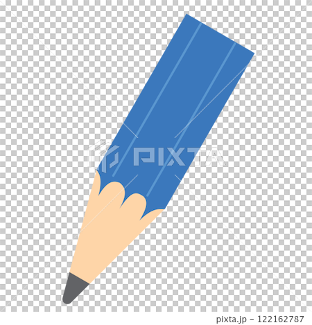 青い鉛筆のイラスト 青い鉛筆のイラスト 122162787