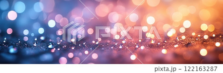 Captivating Cascade of Radiant Raindrop Bokeh in Enchanting Pastel Tones 122163287