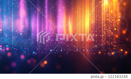 Captivating Cascade of Vibrant Luminous Bokeh Lights Glowing in Dazzling Kaleidoscopic Display Captivating Cascade of Vibrant Luminous Bokeh Lights Glowing in Dazzling Kaleidoscopic Display 122163288