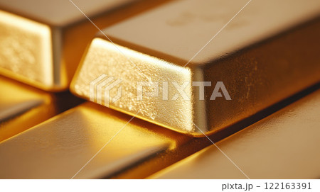 Close-Up of Polished Gold Bar Surface Close-Up of Polished Gold Bar Surface 122163391