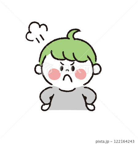 怒っている男の子 怒っている男の子 122164243