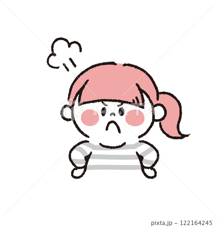 怒っている女の子 怒っている女の子 122164245