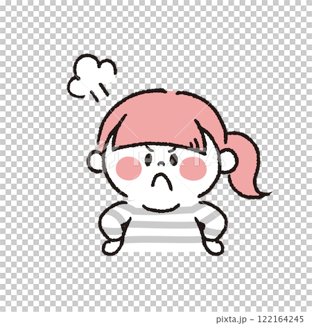 怒っている女の子 怒っている女の子 122164245