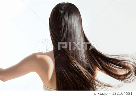 黒髪の綺麗な日本人女性の写真(ヘアケア・ロングヘア・縮毛矯正・ストレート・背景なし) 黒髪の綺麗な日本人女性の写真(ヘアケア・ロングヘア・縮毛矯正・ストレート・背景なし) 122164581