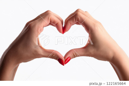 ハートを作る手 122165664