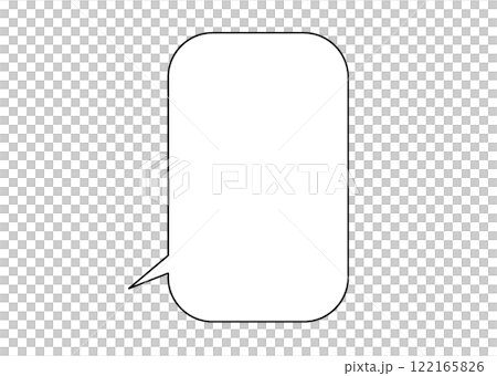 vertical speech bubble 122165826