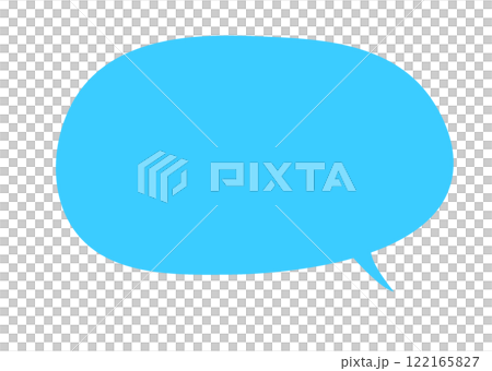 light blue speech bubble 122165827