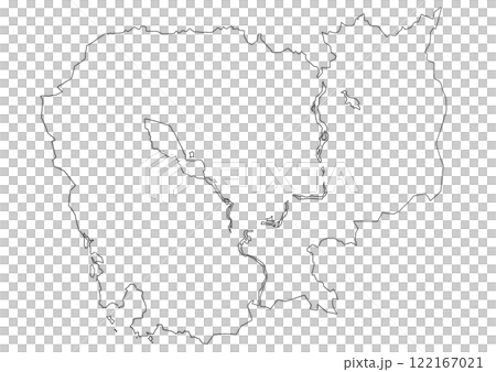 Blank map Cambodia Blank map Cambodia 122167021