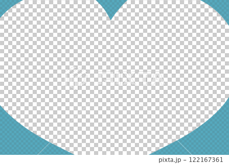青いハートのシンプルな背景 122167361