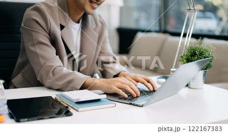 Business accountant or financial expert analyze business report graph and finance chart. banking business and stock market Business accountant or financial expert analyze business report graph and finance chart. banking business and stock market 122167383