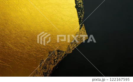 《AI画像》金と黒の背景素材 《AI画像》金と黒の背景素材 122167595