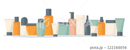 Group of skincare products vector illustration 122168056