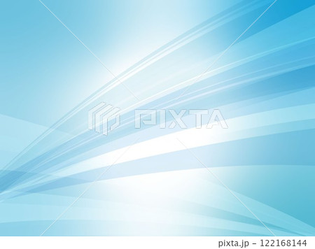 近未来的なイメージのウェーブ柄のアブストラクト背景素材_ライトブルー 122168144