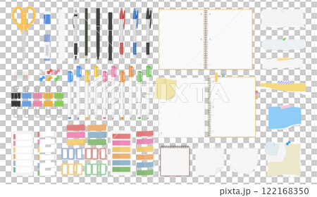 文具套組、普通筆記本、便條紙、筆、書寫用具 122168350