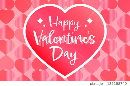ハートがキラキラのバレンタインデーのベクターギフトフレーム背景_プレゼントシーンなど ハートがキラキラのバレンタインデーのベクターギフトフレーム背景_プレゼントシーンなど 122168740
