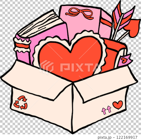Retro Bookish Valentine Gift Box 122169917
