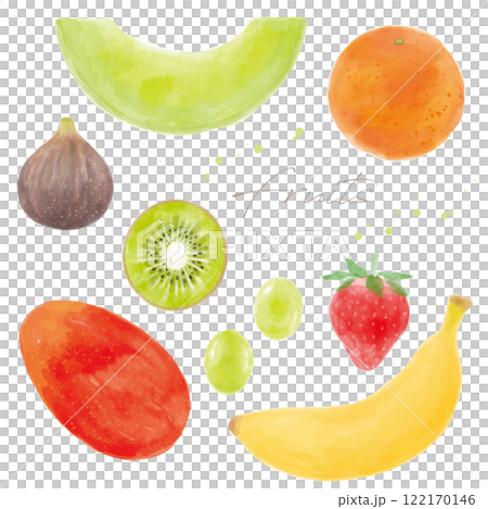 什錦水果手繪水彩套裝 122170146