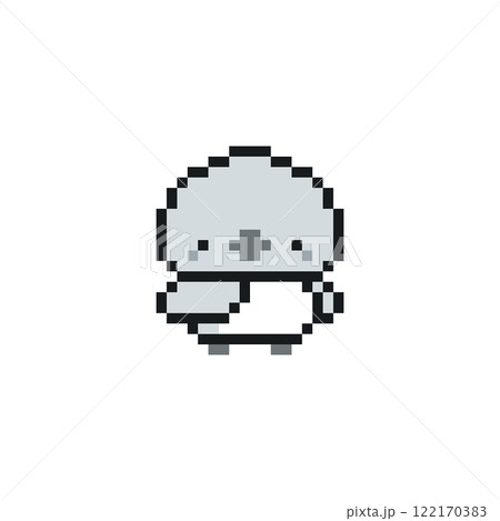 モノクロ小鳥のドット絵 122170383
