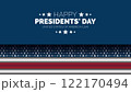 Happy Presidents Day card, Background, poster Vector illustration. 122170494