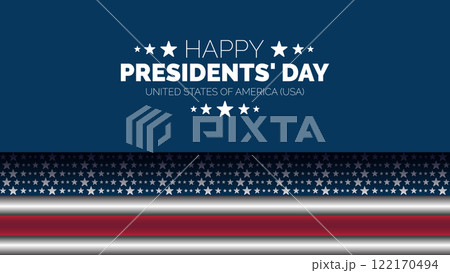 Happy Presidents Day card, Background, poster Vector illustration. 122170494