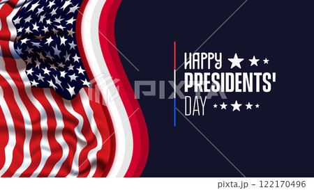 Happy Presidents Day card, Background, poster Vector illustration. 122170496
