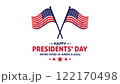 Happy Presidents Day card, Background, poster Vector illustration. 122170498