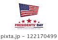Happy Presidents Day card, Background, poster Vector illustration. 122170499