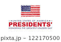 Happy Presidents Day card, Background, poster Vector illustration. 122170500