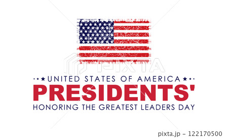 Happy Presidents Day card, Background, poster Vector illustration. 122170500