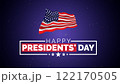 Happy Presidents Day card, Background, poster Vector illustration. 122170505