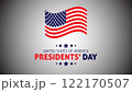 Happy Presidents Day card, Background, poster Vector illustration. 122170507