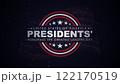 Happy Presidents Day card, Background, poster Vector illustration. 122170519