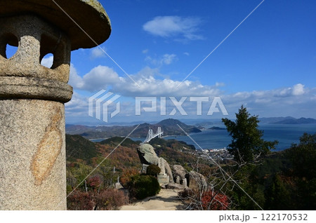 快晴　白滝山と因島大橋 122170532