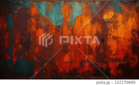 《AI画像》錆びついた鉄板 《AI画像》錆びついた鉄板 122170600