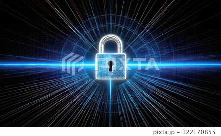 《AI画像》デジタルサイバーセキュリティーイメージ 《AI画像》デジタルサイバーセキュリティーイメージ 122170855