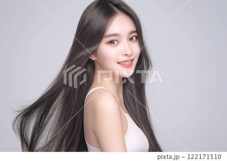 ロングヘアの美人女性「AI生成画像」 122171510