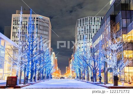 冬の札幌　北3条広場 (アカプラ)のイルミネーション　北海道札幌市 122171772