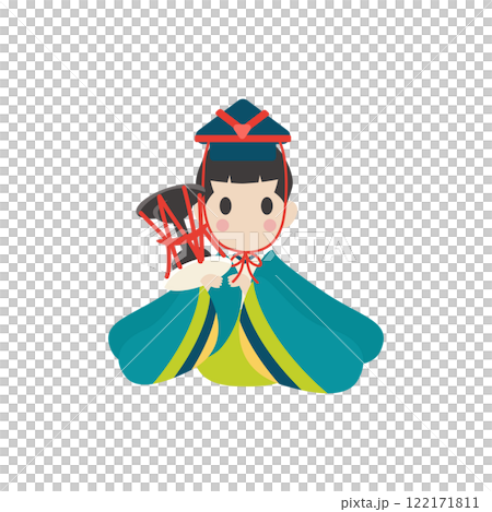 ひな人形_五人囃子_小鼓 ベクターイラスト ひな人形_五人囃子_小鼓 ベクターイラスト 122171811