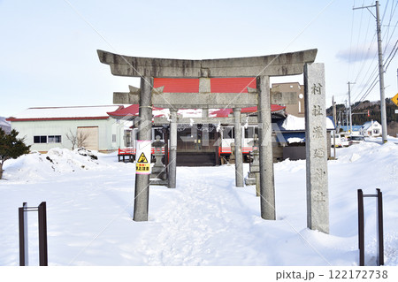 冬の北海道厚沢部町で瀧廼神社境内の風景を撮影 122172738