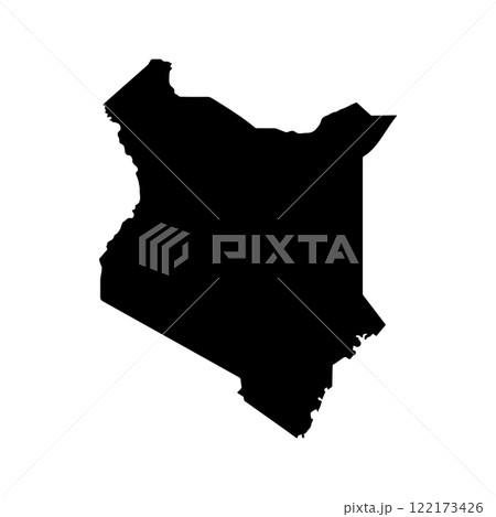 Kenya Map Icon 122173426