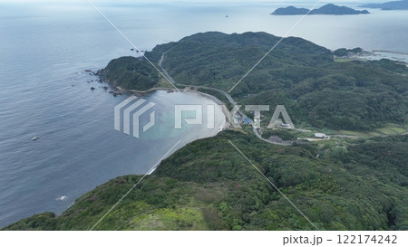 宗像大島　ドローン空撮 122174242