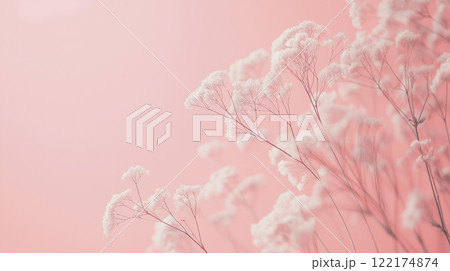 ピンクのドライフラワー ピンクのドライフラワー 122174874