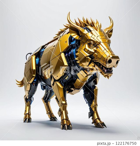 黄金の猪です。AI生成画像を利用してます。 黄金の猪です。AI生成画像を利用してます。 122176750