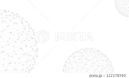 Technology abstract background. Dots connected by lines. Minimalist mesh backdrop. Abstract polygonal shape. 122178593