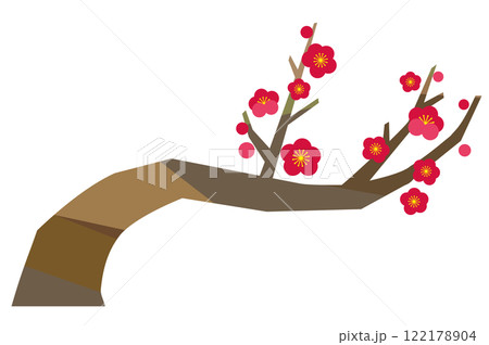 シンプルな梅の木 122178904