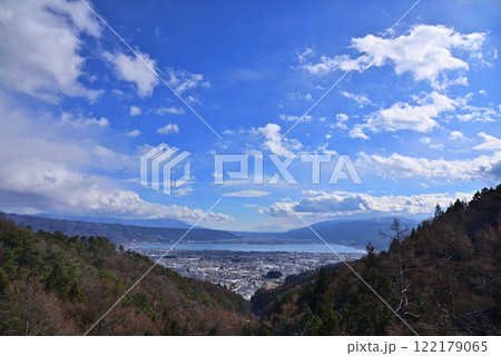 塩尻峠から諏訪湖を眺める 塩尻峠から諏訪湖を眺める 122179065