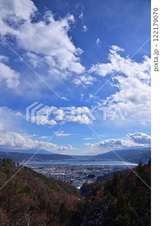 塩尻峠から諏訪湖を眺める 塩尻峠から諏訪湖を眺める 122179070