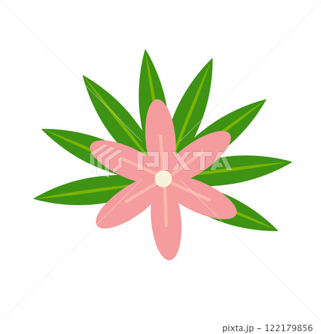 Cartoon tropic flower. Vector clip art 122179856